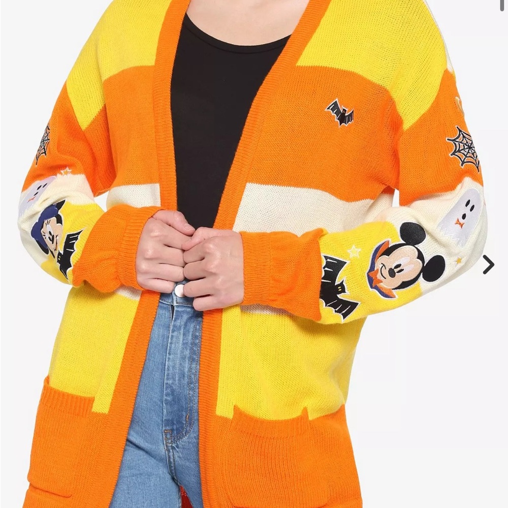 Disney Orange and Yellow Halloween Cardigan